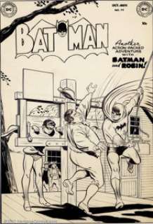 Win Mortimer - Original Cover Art for Batman #79 (DC, 1953). Original art collecting is a fairly new phenomenon in - | Heritage