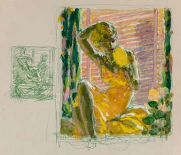 Edwin Georgi (American, 1896-1964) Bahamas Murder Case Gouache on paper 9x 8 inches (34.9 x 27.3 cm) (image) - | Heritage