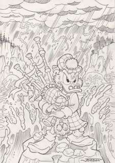 Jordan, Julian - 1 Pencil drawing - DuckTales - Uncle Scrooge - "The Scottish Storm" | Catawiki