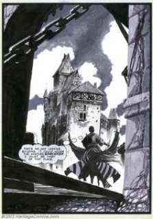 Vicente Alcazar - Original Splash Page Art for Space: 1999 Magazine #2, page 58, "The Mind of the -