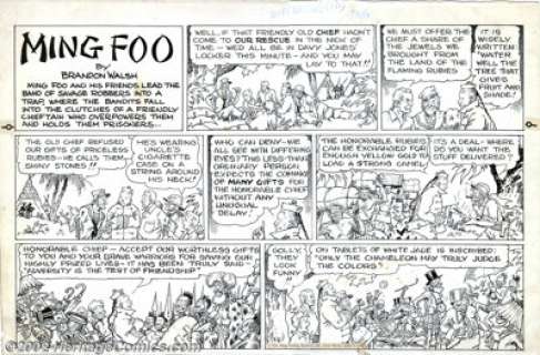Nicholas Afonsky - Original Comic Strip Art for Ming Foo Sunday dated 9/8/35 (King Features Syndicate, 1935). This - | Heritage