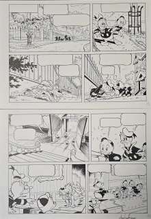 Tavola originale + Preliminare a matita Bad Dog Andrea Ferraris pag. 4A-4B | Venere Comic Art