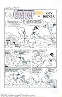 Steve Muffati (attributed) - Original Art for Casper #10, Complete 5-page Story, "City Slicker" -