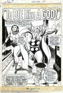 Jack Kirby and Vince Colletta - Original Art for The Mighty Thor #139, Complete 16-page Story "To Die Like a - | Heritage