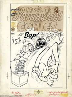 Dave Tendlar - Original Cover Art for Harvey Comic Hits #62 "Paramount Animated Comics" (Harvey, -