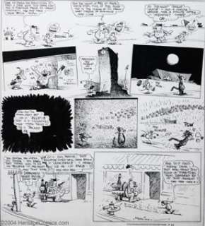 George Herriman - Original Comic Strip Art for Krazy Kat Sunday dated 3-25-34 (King Features Syndicate, 1934). One - | Heritage