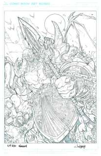 Jonboy Meyers - world of warcraft trading card game mannoroth the destructor hero card art wow gaming