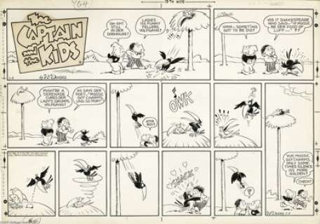 John Dirks - The Captain and the Kids Sunday Comic Strips Group of 24 Original Art (United Features Syndicate, -