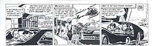 Frank Robbins - 1 art de bande originale - Johnny Hazard - 6-8 - 1966 | Catawiki