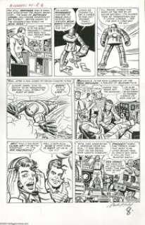 Jack Kirby and Dick Ayers - Avengers #1, page 6 Original Art (Marvel, 1963). Page six of Avengers #1 is chock - | Heritage