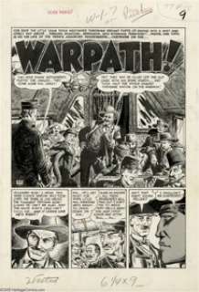 John Severin - Two-Fisted Tales #38, Complete 7-page Story, "Warpath" Original Art (EC, 1954). When -