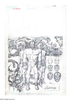Jack Kirby - Who‘s Who #6 "Dr. Bedlam" Splash Page Pencils Original Art (DC, 1985). No one topped Jack -