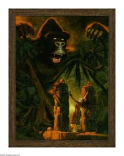 Manuel Sanjulian - "King Kong" Painting Original Art (undated). Ever since it burst onto theater - | Heritage