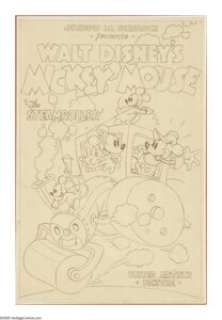 Walt Disney Studios - Mickey’s Steamroller Preliminary Poster Illustration Original Art (Disney, 1934). It’s - | Heritage