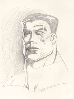 John Bolton | Colossus - Prelim for back cover of Classic X-Men #5. Art measures 25 x 35cm | John Bolton