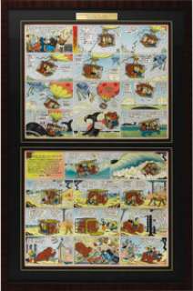 H. H. Knerr - Katzenjammer Kids Sunday Comic Strip Original Art, Group of 2 (King Features, 1934). The Captain and -