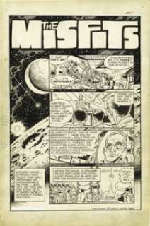 Wally Wood and Ralph Reese - Heroes Inc., Presents Cannon #nn "The Misfits", page 1 Original Art -
