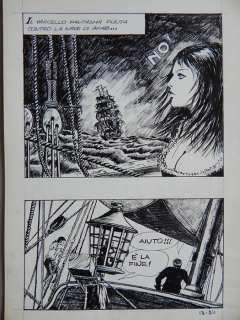 Manara, Milo | Original page (p.211)  - Il Vascello Fantasma  - (1970) | Catawiki