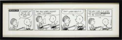 Charles Schulz - Peanuts Daily Comic Strip Original Art, dated 3-31-67 (United Feature Syndicate, 1967). Charlie - | Heritage