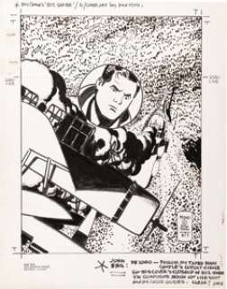 Alex Toth - Buz Sawyer Quarterly #5 Magazine Cover Original Art (Dragon Lady Press, circa 1987). The brilliant -