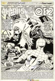 John Byrne and Dave Hunt - Marvel Team-Up #62, Splash Page 1 Original Art (Marvel, 1977). John Byrne was on the - | Heritage