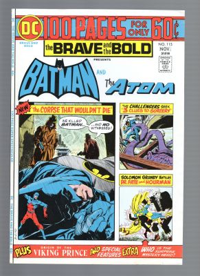 Brave and the Bold #115 Cover Proof Production Art Batman Jack Adler Atom | Neat Stuff Vault