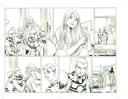 Mark Buckingham, Neil Gaiman - Miracleman Silver Age 1 Dps Pgs 16 17 By Mark Buckingham & Neil Gaiman Issue 1 Page 16 - 17