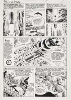 Jack Kirby and George Roussos (as George Bell) Fantastic Four #21 Hate-Monger page 14 Original Art (Marvel, -
