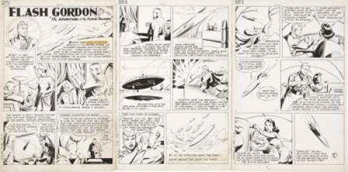 Paul Norris Four Color #190 The Adventure of the Flying Saucers Complete 48-page Flash Gordon Story -