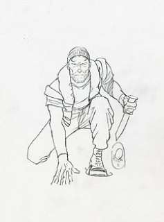 Hirn, Laurent - 1 Original drawing - Le Pouvoir des innocents - Portrait de Logan - 2002