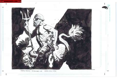 Mike Mignola - Lobster Johnson: the Proteus Club Issue 1 Page Cover