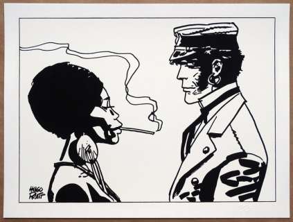 Pratt, Hugo - 1 Silkscreen - Corto Maltese - Bouche dorée - 2020 | Catawiki