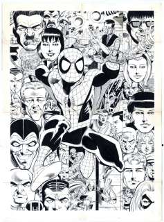 Pat Olliffe Brett Breeding - 1997 Fleer Ultra Spider-Man Card Art