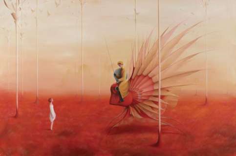 Eric Puybaret - Rencontre Orion Peinture originale - Planète B