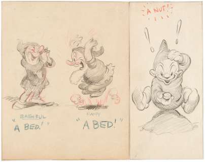 SNOW WHITE DWARFS STORYBOARD ORIGINAL ART LOT OF TEN. | Hake’s