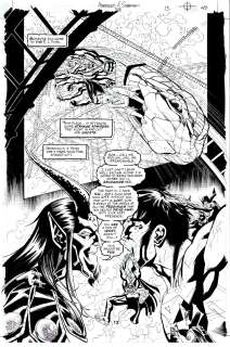 Mike Miller Jose Marzan - Superman #588 P 13 Semi-Splash (Superman Beaten Up By Satanus, Prankster, & Cary!) 2000