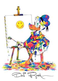 Don Rosa - Don Rosa - Donald Duck als Maler - handsigniert von Don Rosa. | Catawiki