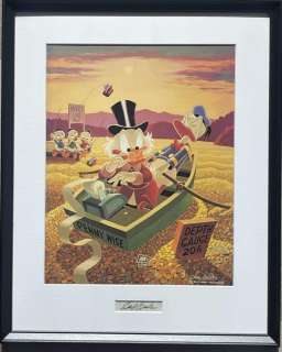 Carl Barks - Only a Poor Old Man - beautiful print with original signature insert NO RESERVE! | Catawiki
