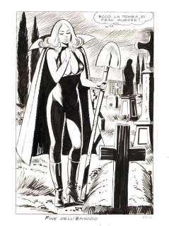 Birago Balzano - 1 Original page - Zora la Vampira #23 - "Diabolico valzer" - 1973