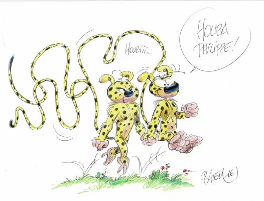 Batem | Lot 179 - Marsupilami, Le pollen du Monde Urticando en édition spéciale Marsu-Productions, agrémenté d’une dédicace. Proche de l’état neuf. | Septimus