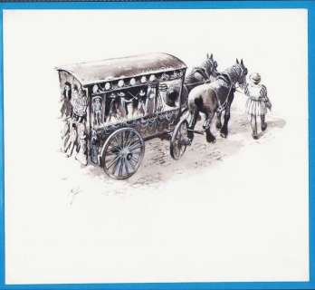 Follet, René - 1 Original drawing - Théâtre roulant de marionnettes - 1999 | Catawiki