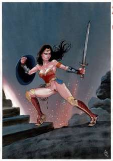 Gürsel, Gürçan - Originele tekening in kleur - Wonder Woman - 1 Dessin original - 2023 | Catawiki