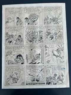 Pellos, René - 1 Original page - Pechedur et Briquemol - Planche 39 - 1955 | Catawiki