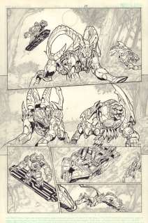 Dan Khanna - Transformers: the Wreckers #2 P.24 - Some in Pencil Some Inked - 2001 Signed