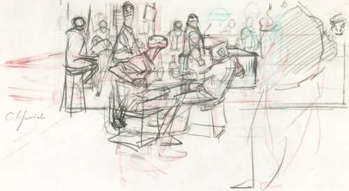 Guarnido, Juanjo - 1 Original preliminary drawing - Blacksad T1 - Quelque part entre les ombres - 2000 | Catawiki