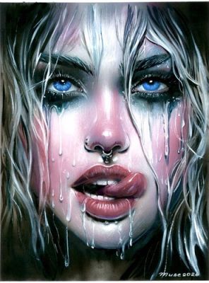 Batman: Harley Quinn - 12x16 Hand-Painted Airbrush Original Art Dolzhikova w/COA | eBay US (Buy It Now)