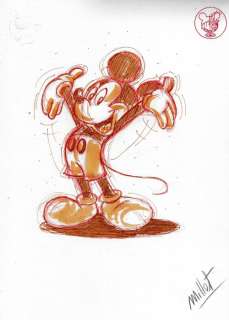 Millet - 1 Original colour drawing - Mickey Mouse - Vintage Style | Catawiki