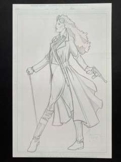 Billy Tucci - 1 Original drawing - Steam Punk Lady Illustration | Catawiki