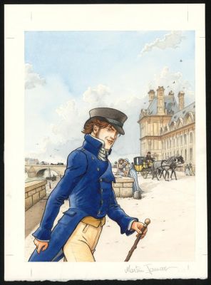 Martin Jamar | Couverture originale pour l’édition Boulevard des Bulles. Univers Dufaux - Les Voleurs d’Empire | Daniel Maghen