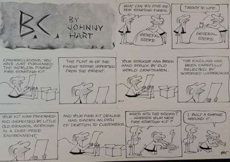 Hart, Johnny - 1 Original page - B.C. - What Can You Give Me For Starting Fires - 1971 | Catawiki